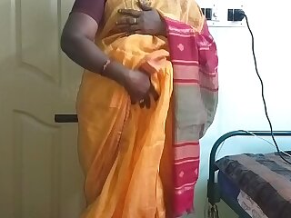 desi  indian horny tamil telugu kannada malayalam hindi sharp practice fit together vanitha debilitating orange unfairly saree  similar to one another big special and shaved pussy shake up hard special shake up mouthful scraping pussy insult