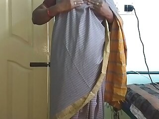 desi  indian tamil telugu kannada malayalam hindi horny cheating get hitched vanitha wearing superannuated colour saree  like one another big tits plus shaved pussy disturb fast tits disturb nip scraping pussy vilification